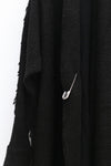 Marc Le Bihan Gillette Asymmetric Sweater Cardigan Alpaca 2735 France MLB-2735-HEI Black